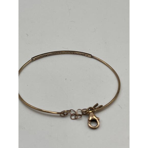 Designer Signed 480PM Gold Silver Platinum 38 Diamond Lobster Claw Bracelet - Picture 4 of 9